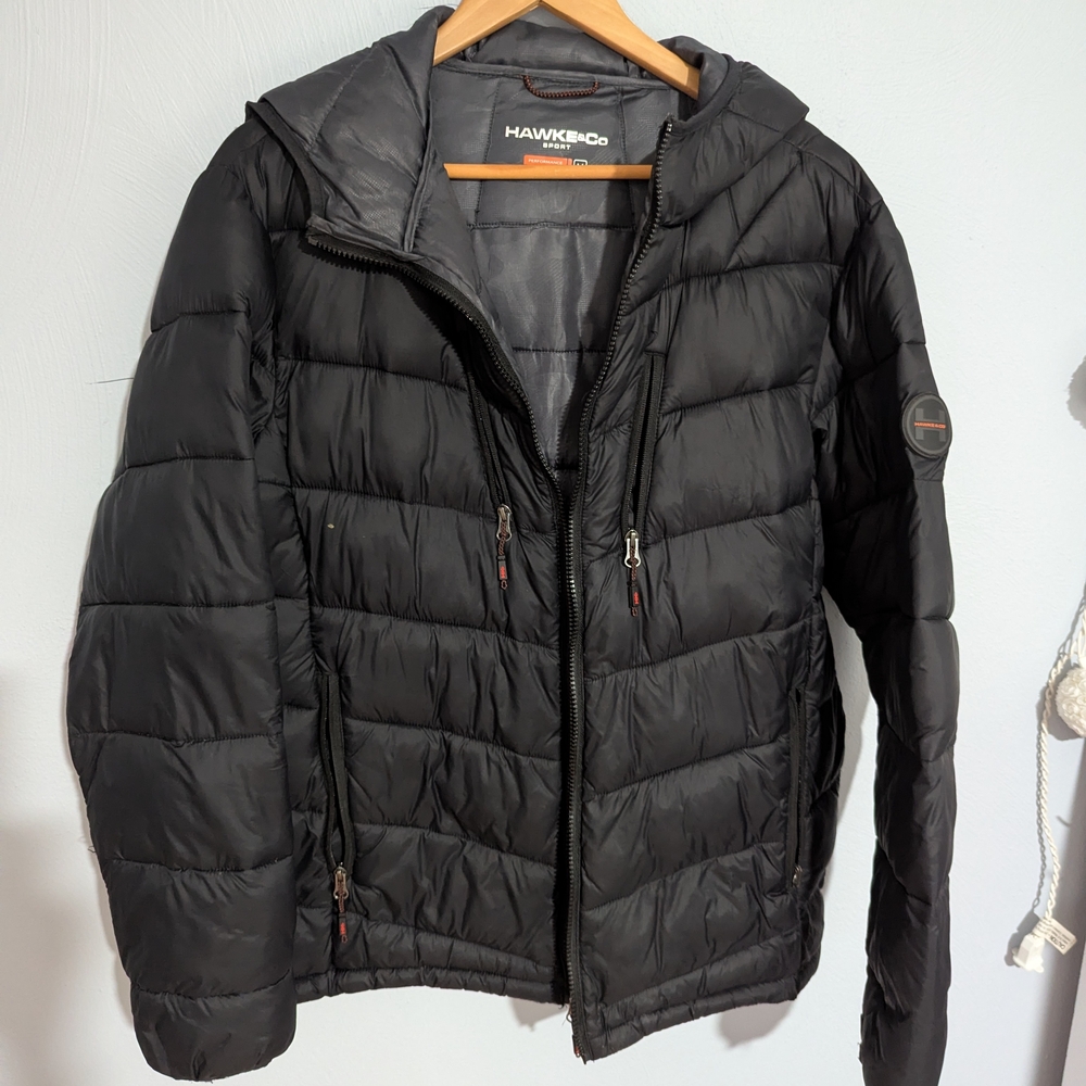 Hawke & Co Men's Black Puffer Jacket